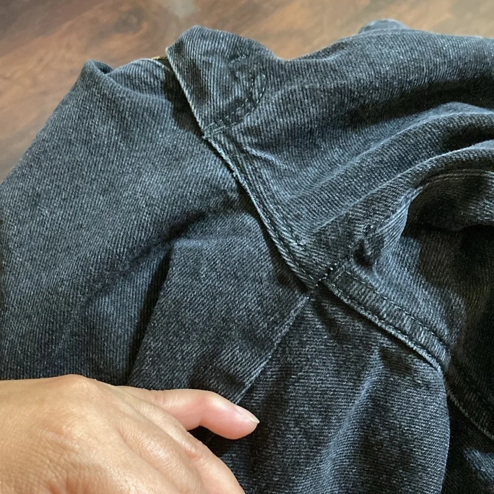 WRANGLER JEANS black denims regular fit size 36/32 Guc - Picture 10 of 11